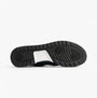 Polo Ralph Lauren Mens Varick Suede & Oxford Lace Up Trainer Navy bottom view with rubber sole details.