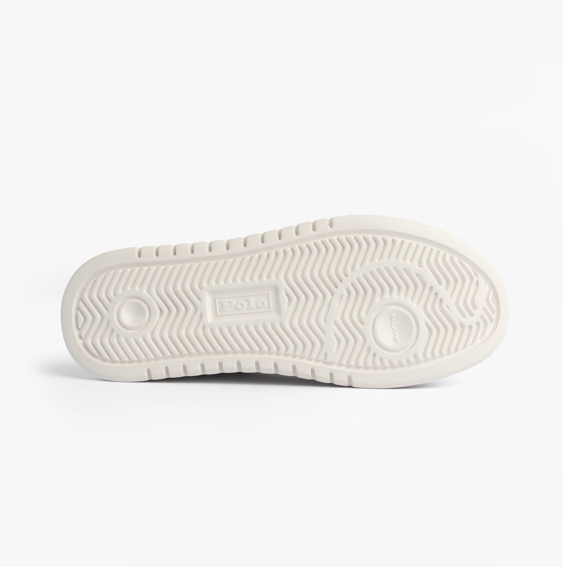 Polo Ralph Lauren RLITE SPORT Mens Trainers Deckwash White/Navy bottom view sole design