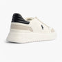 Polo Ralph Lauren RLITE SPORT Mens Trainers Deckwash White/Navy side view with leather and textile details.
