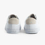Polo Ralph Lauren SAYER Mens Trainers White rear view showcasing suede and rubber details.