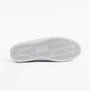 Polo Ralph Lauren COURT VLC Mens Trainers Bianco bottom view showing rubber sole design and traction patterns.