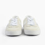 Polo Ralph Lauren COURT VLC Mens Trainers Bianco front view, casual leather trainers with lace-up closure.