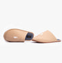 Polo Ralph Lauren KLARENCE Mens Mules Bone side view showing lightweight slip-on cotton mules with round toe.