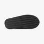 Polo Ralph Lauren KLARENCE Mens Mule Slippers Black Micro bottom view showing rubber sole with herringbone tread pattern.