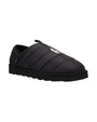 Polo Ralph Lauren EVERETT Mens Full Slippers Black side view showing round toe and slip-on style.