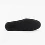 Polo Ralph Lauren BRENAN Mens Slippers Black Washed Twill/Gold bottom view showing rubber sole detail.