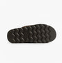 Polo Ralph Lauren READ SCFF II Mens Mule Slippers Brown/Cream bottom view with rubber sole detailing