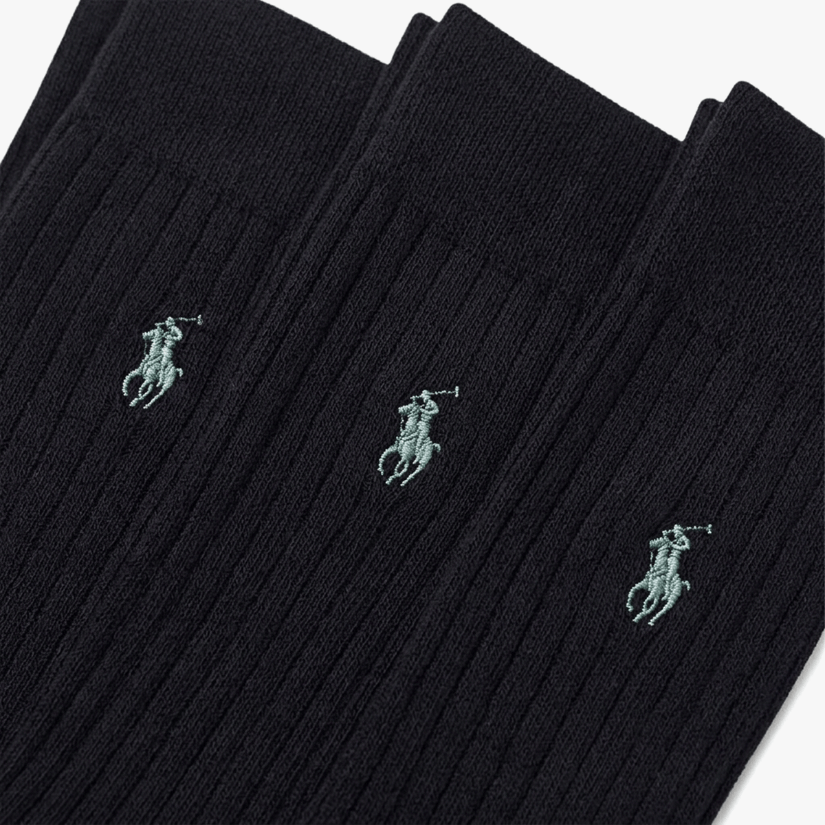 Polo Ralph Lauren EGYPT RIB Mens Crew Socks Black