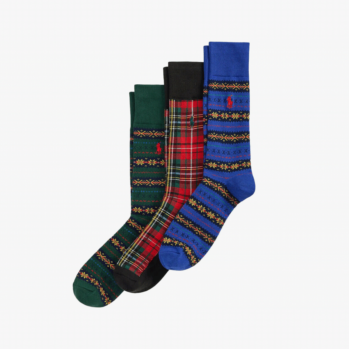 Polo Ralph Lauren Socks Mens Crew Socks Black Multi