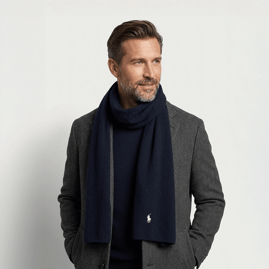 Polo Ralph Lauren SWEATER Scarf Mens Regular Navy Hthr
