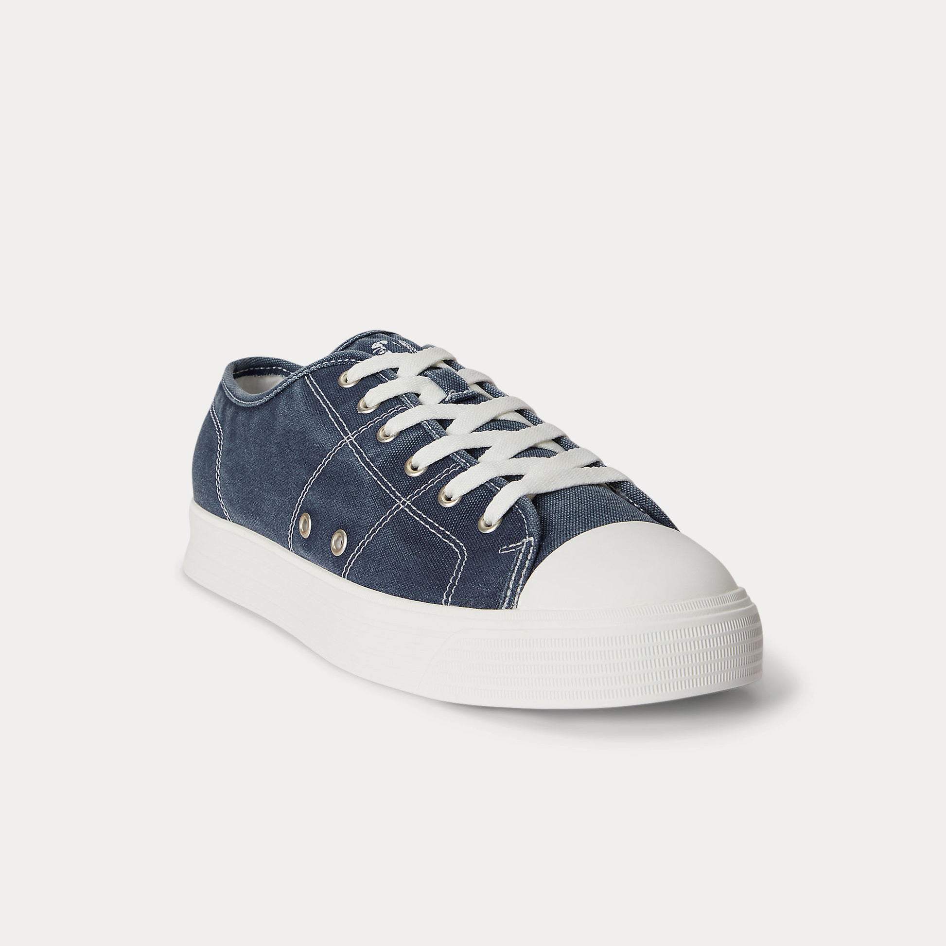 Polo Ralph Lauren AYERS LOW Mens Canvas Trainers Navy