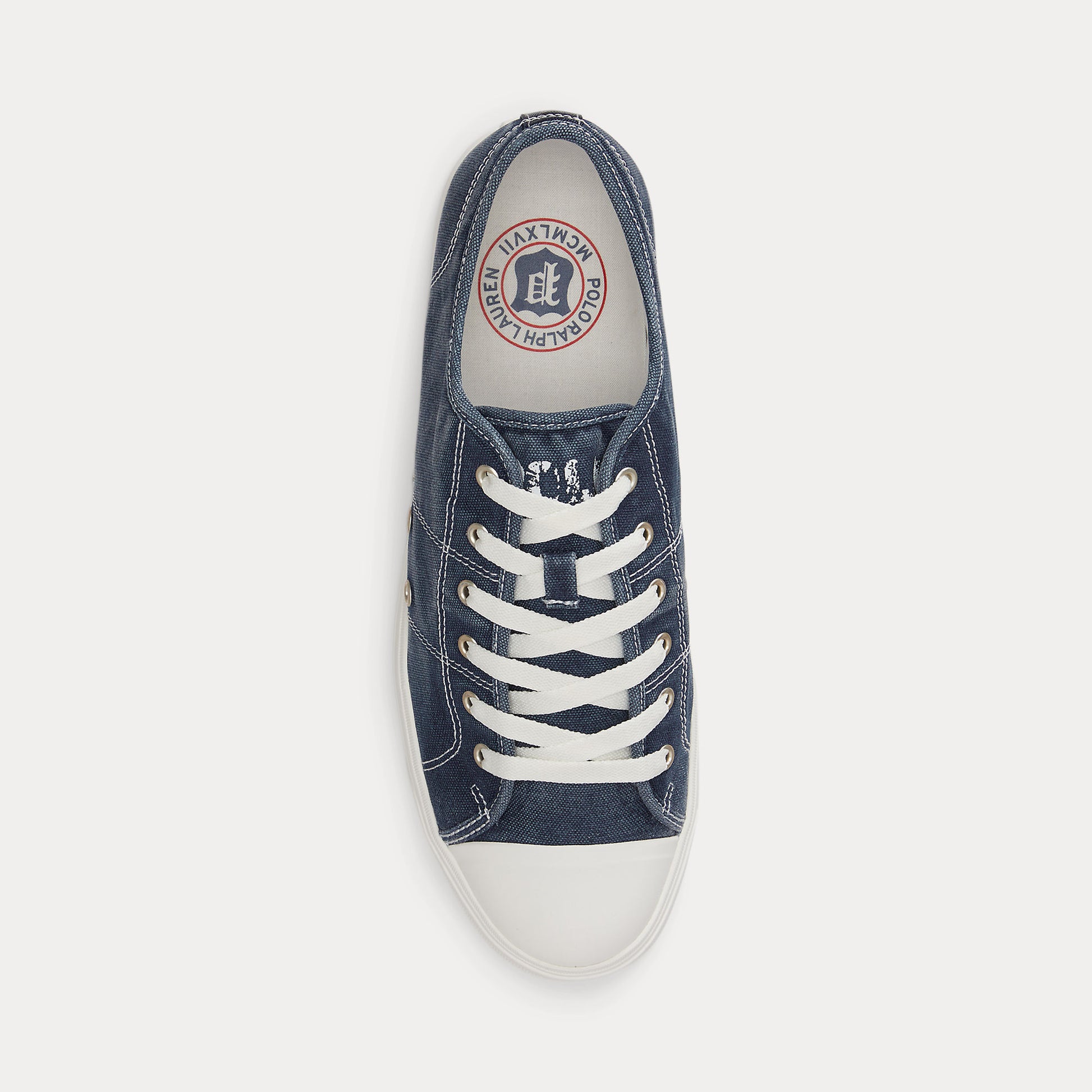 Polo Ralph Lauren AYERS LOW Mens Canvas Trainers Navy