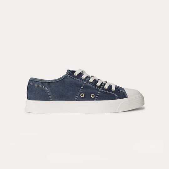 Polo Ralph Lauren AYERS LOW Mens Canvas Trainers Navy