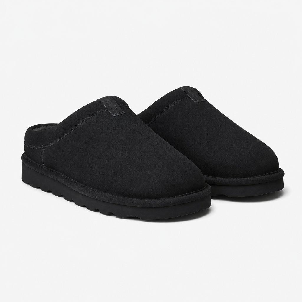 Polo Ralph Lauren READE CLOG Mens Mules Black Suede with Tonal