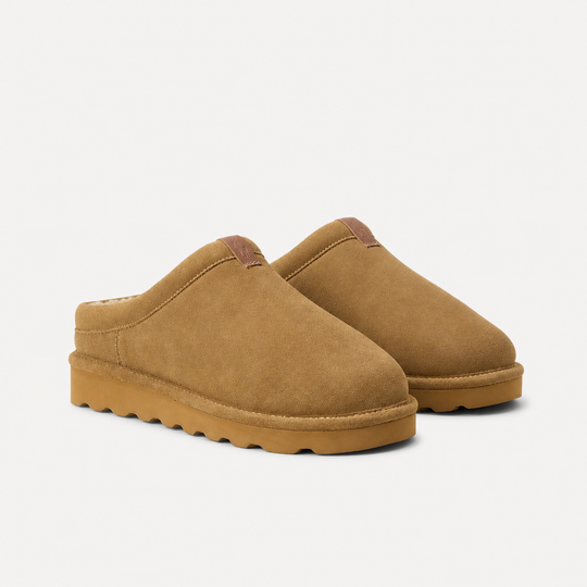 Polo Ralph Lauren READE CLOG Mens Mules Brown Suede with Tonal