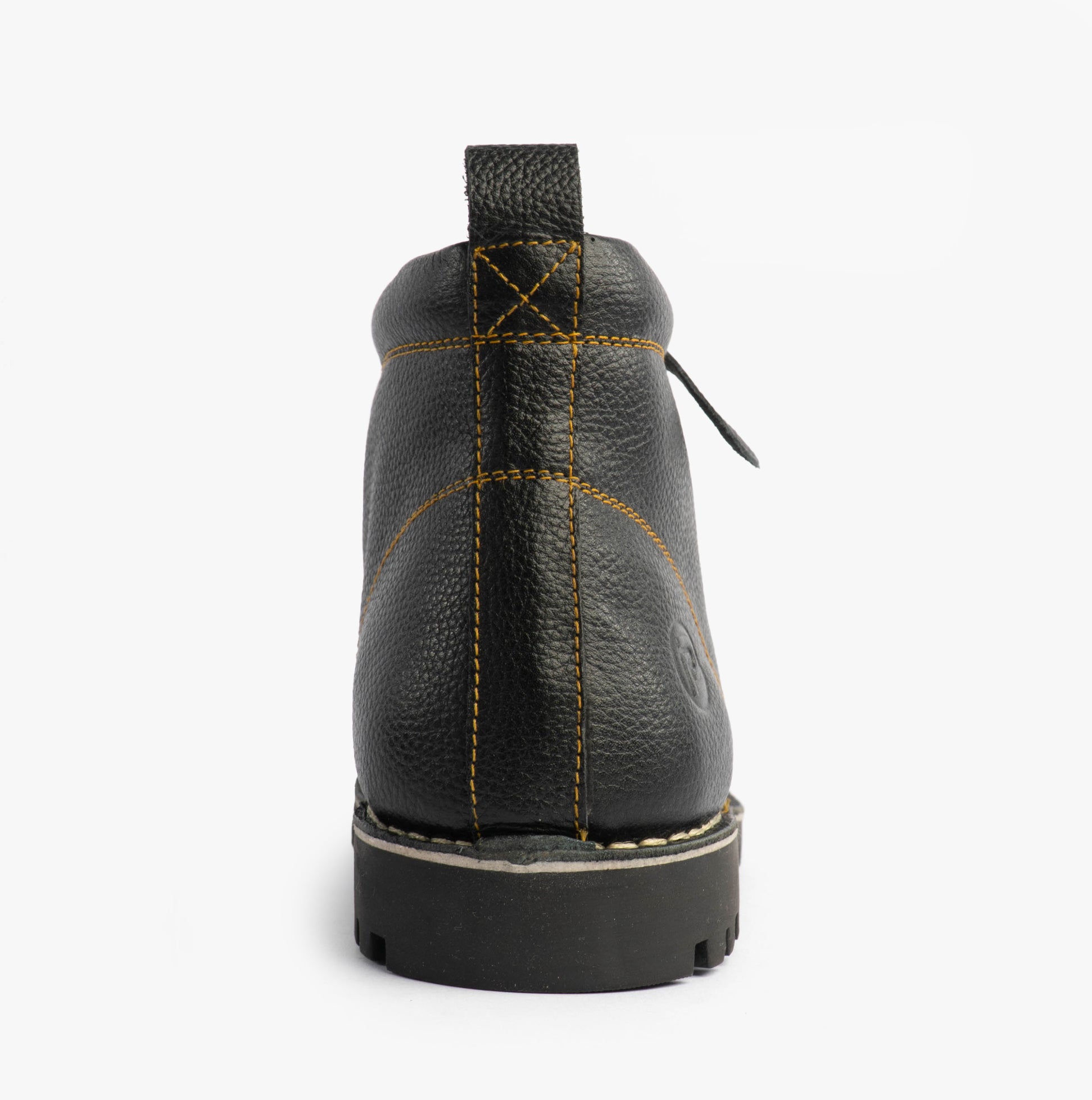 Popps 1961 MOD Mens Leather Monkey Boots Black