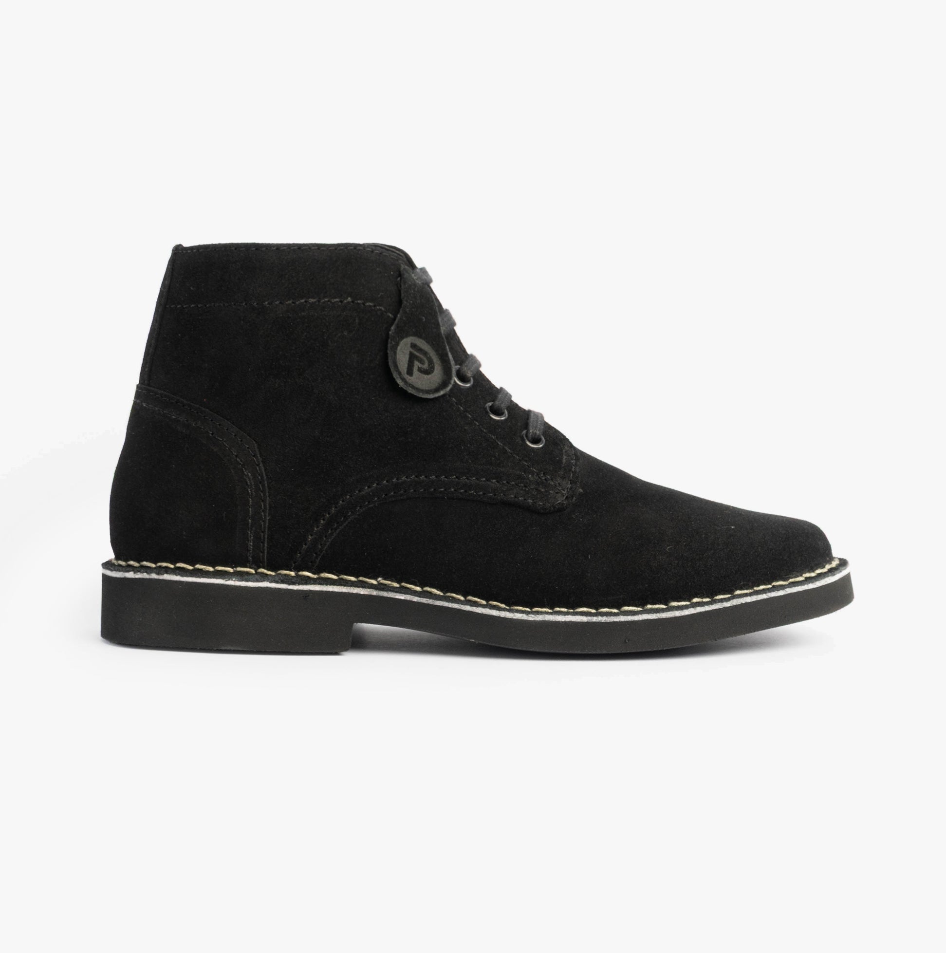 Popps RANGER Mens Desert Boots Black