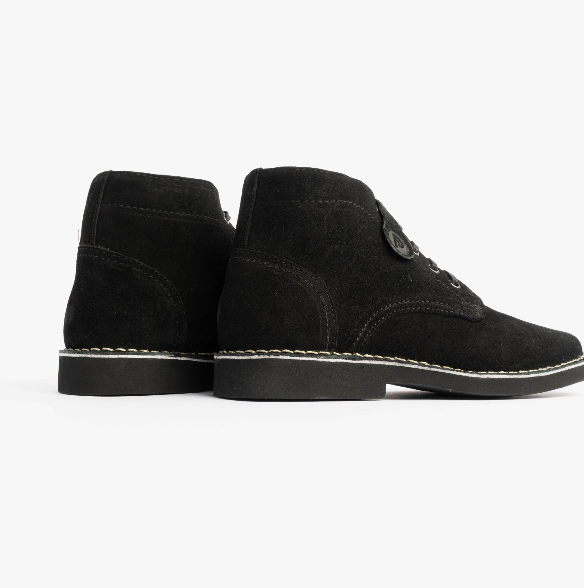 Popps RANGER Mens Desert Boots Black