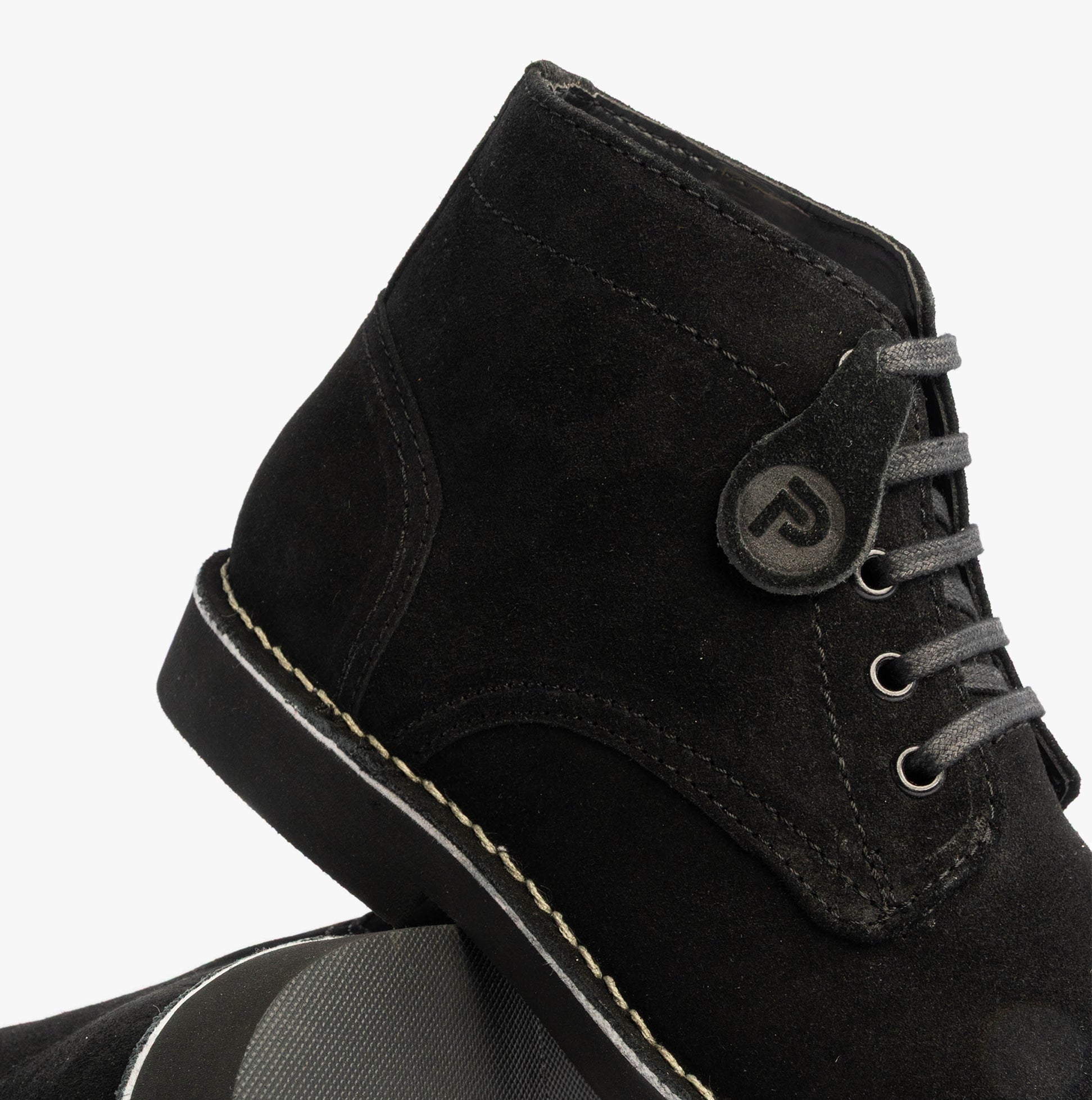 Popps RANGER Mens Desert Boots Black