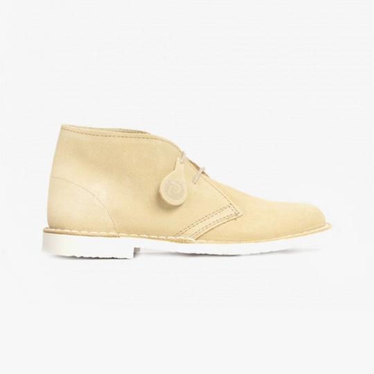 Popps PASTEL Womens Suede Casual Desert Boots Mellow Yellow