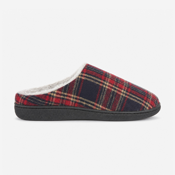Jo & Joe FALKIRK Mens Mule Slippers Red