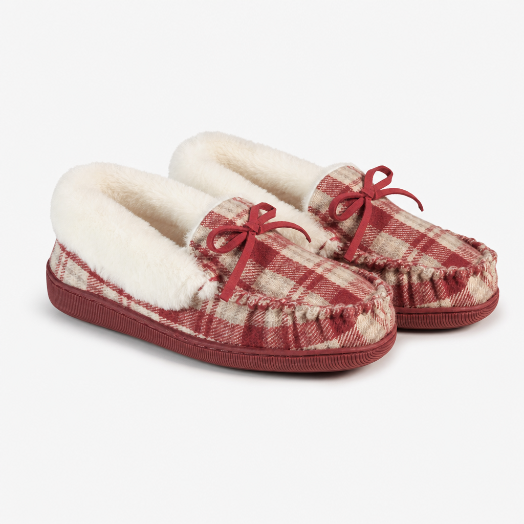 Jo & Joe CAITHNESS Womens Slipper Boots Red