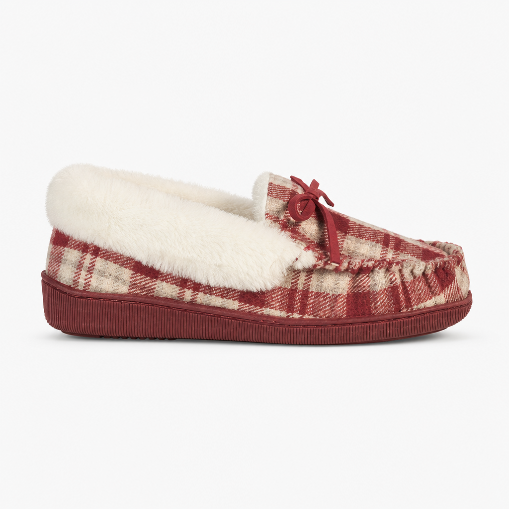 Jo & Joe CAITHNESS Womens Slipper Boots Red