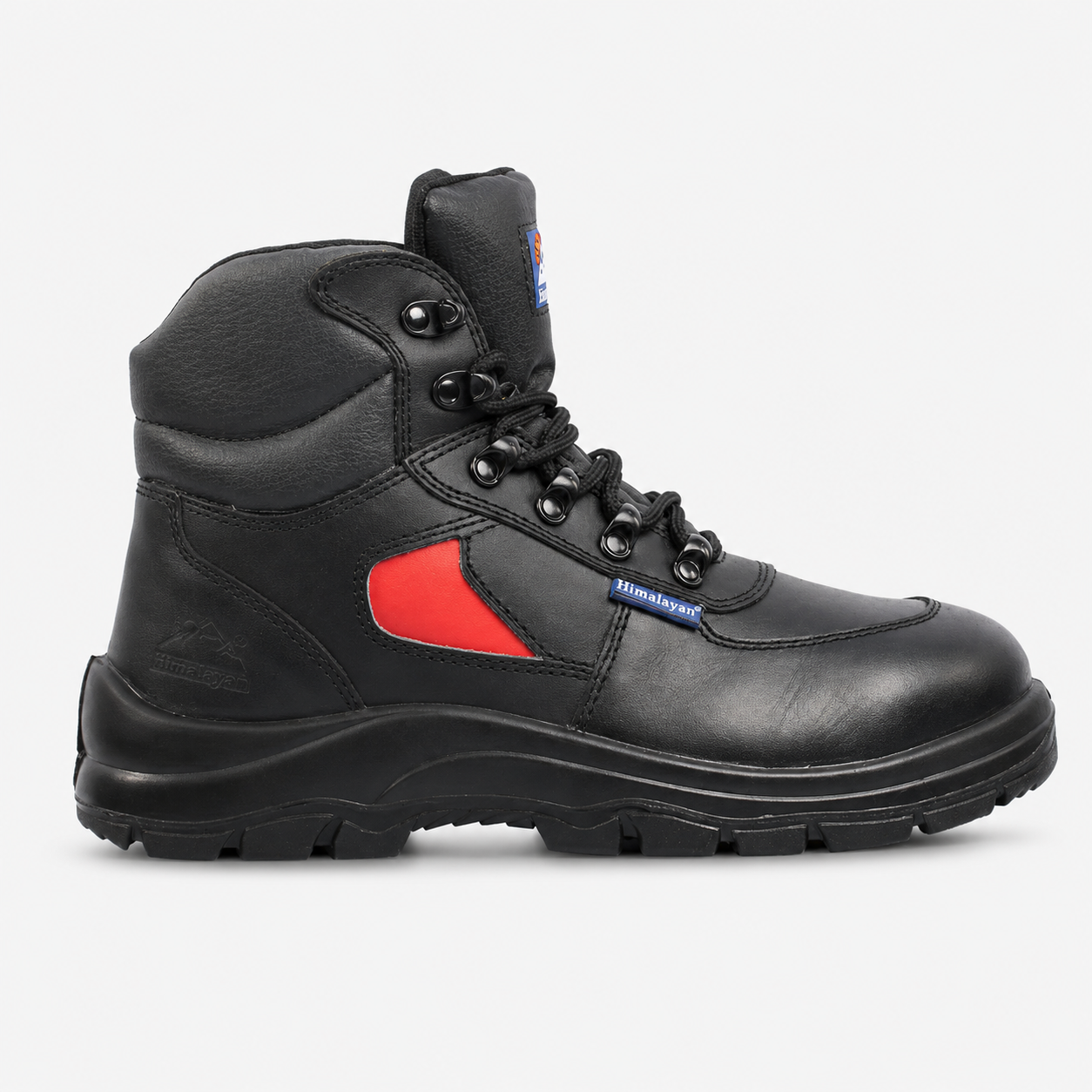 Himalayan 3414 Mens Safety Boots Black/Red