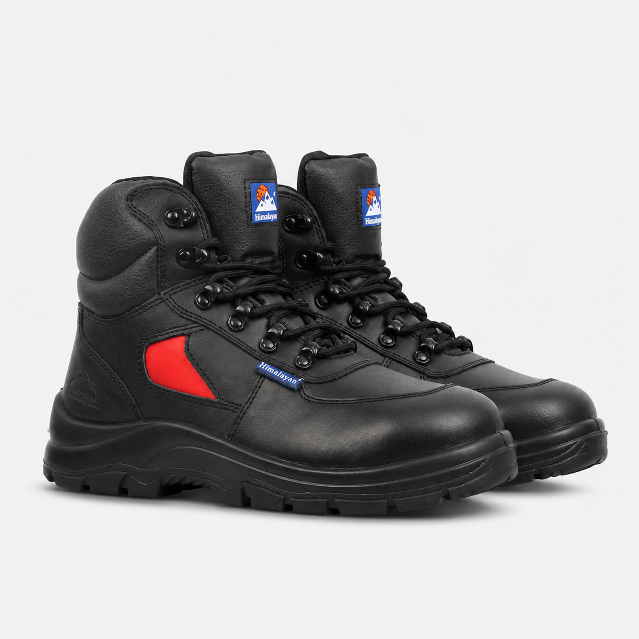 Himalayan 3414 Mens Safety Boots Black/Red