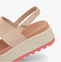 Reef WATER VISTA HIGHER Womens Sandals Sunset Coral side view showing synthetic upper and EVA sole.