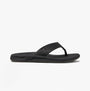 Reef PHANTOM II Mens Sandals Black side view showcasing the synthetic upper and EVA sole.