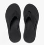 Reef PHANTOM II Mens Sandals Black top view showing synthetic upper and EVA sole