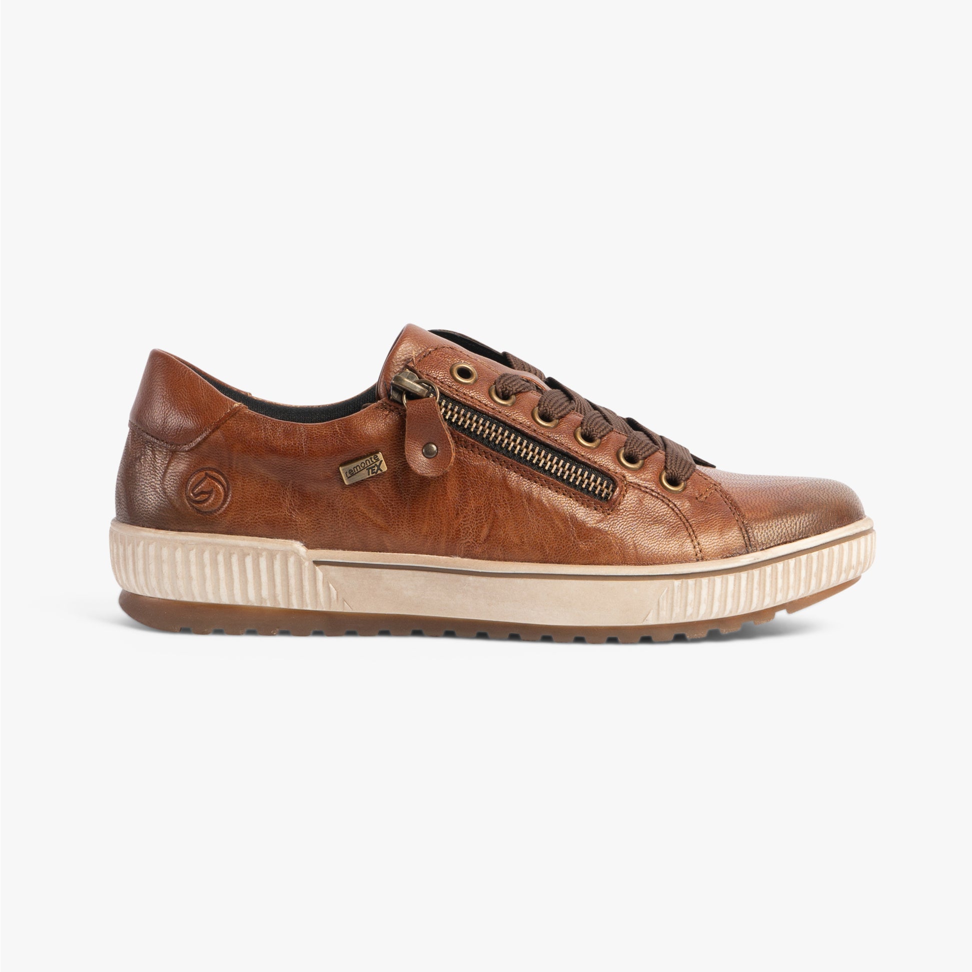 Remonte D0700-22 Womens Side Zip Casual Shoes Brown