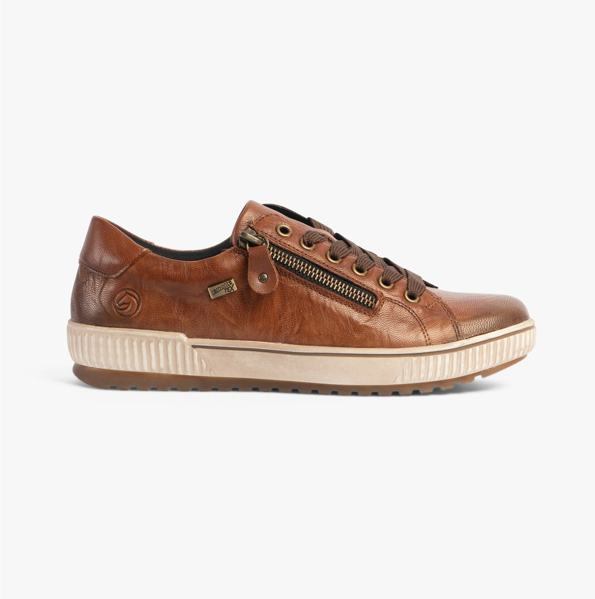 Remonte D0700-22 Womens Side Zip Casual Shoes Brown