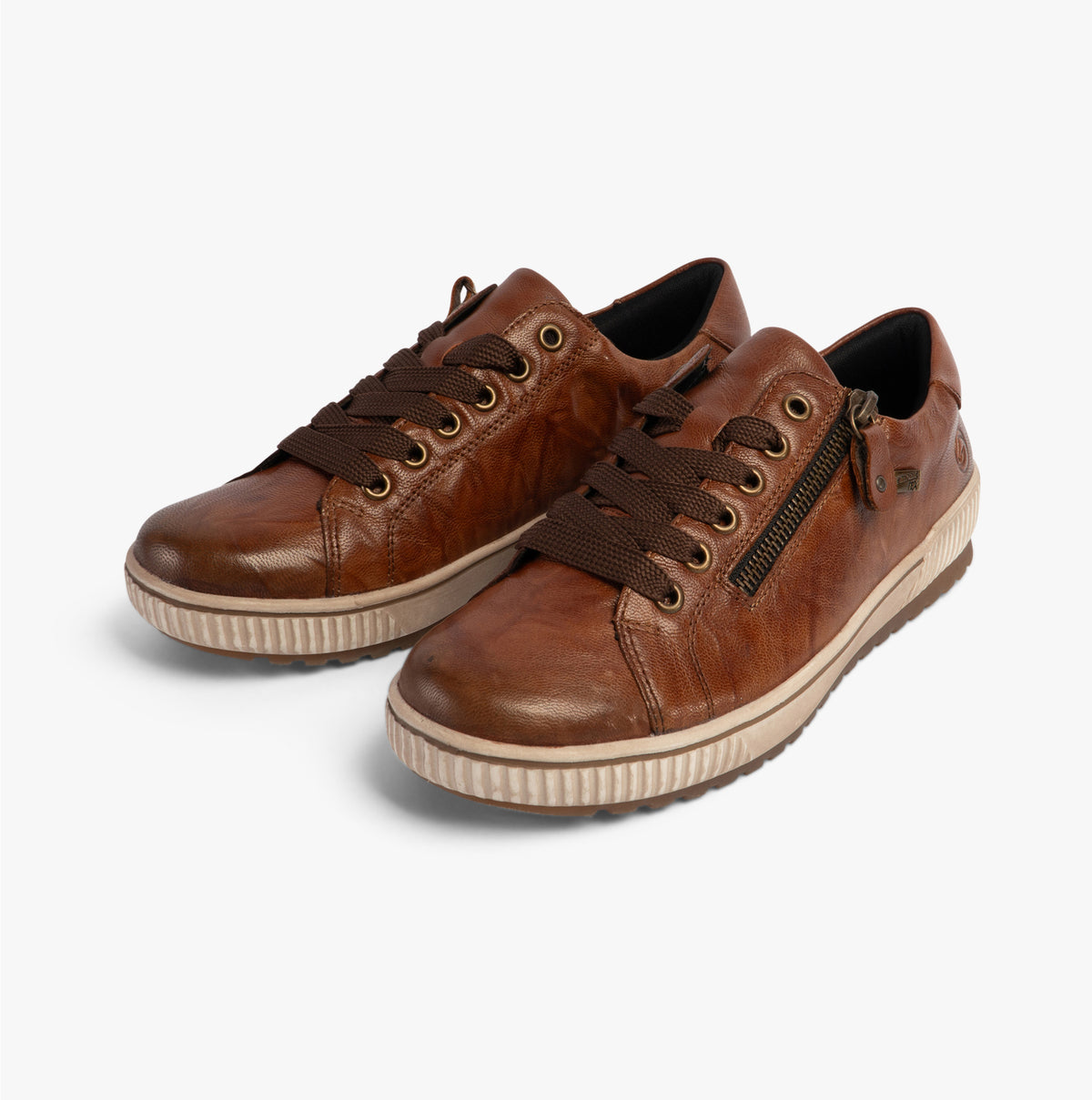 Remonte D0700-22 Womens Side Zip Casual Shoes Brown