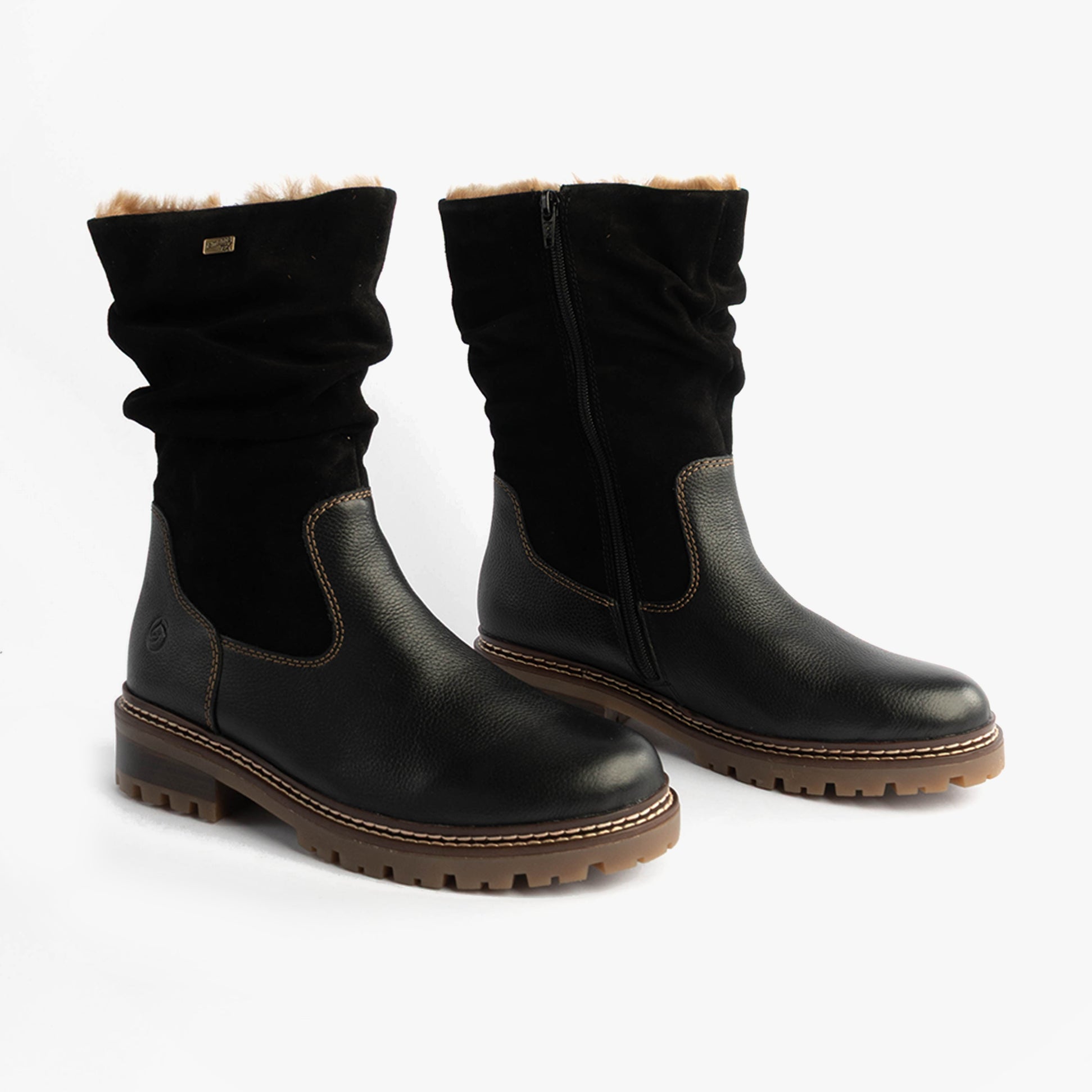 Remonte D0B80-00 Womes Side Zip Ankle Boots Black