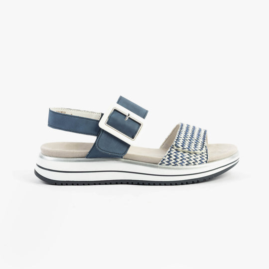Remonte D1J53-14 Womens Sandals Blue Combination