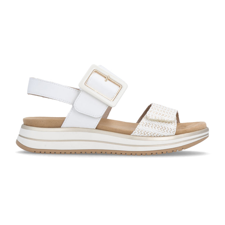 Remonte D1J53 Womens Cross Strap Sandals White