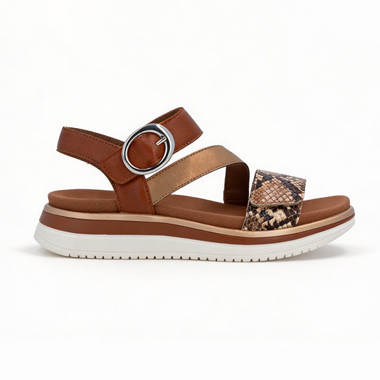 Remonte D1J64 Womens Ankle Strap Sandals Brown