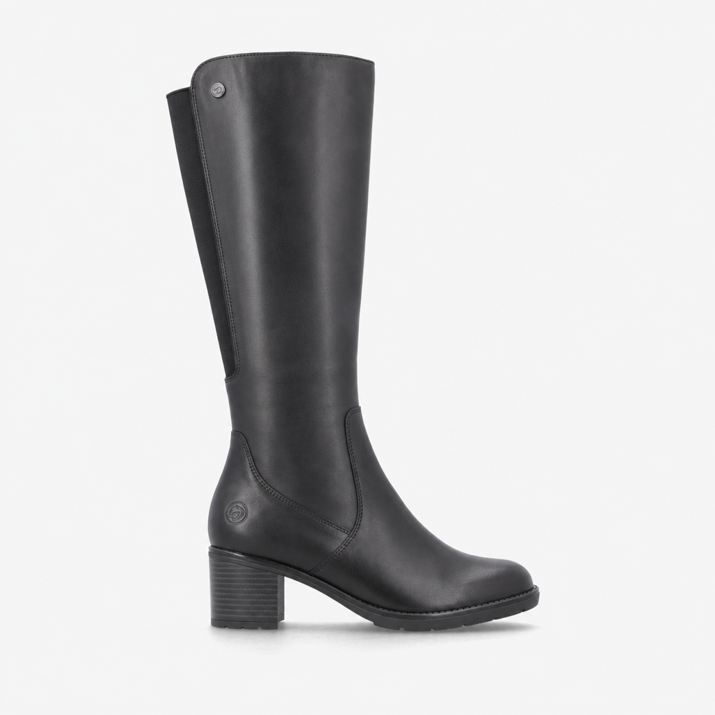 Remonte D2A78 Womens Tall Boots Black