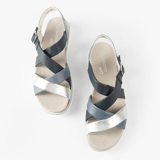 Remonte D2K53-14 Womens Sandals Blue Combination