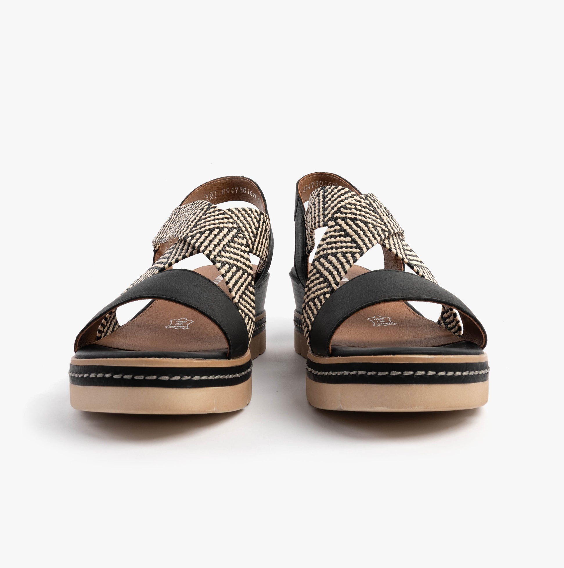 Remonte D2L54-03 Womens Sandals Black Combination