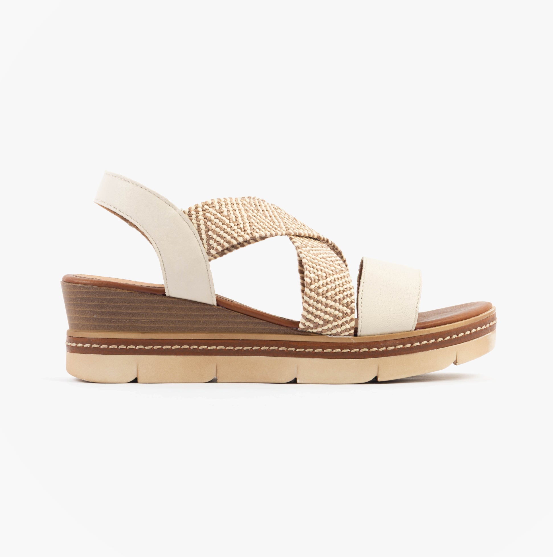 Remonte D2L54-60 Womens Sandals Beige Combination