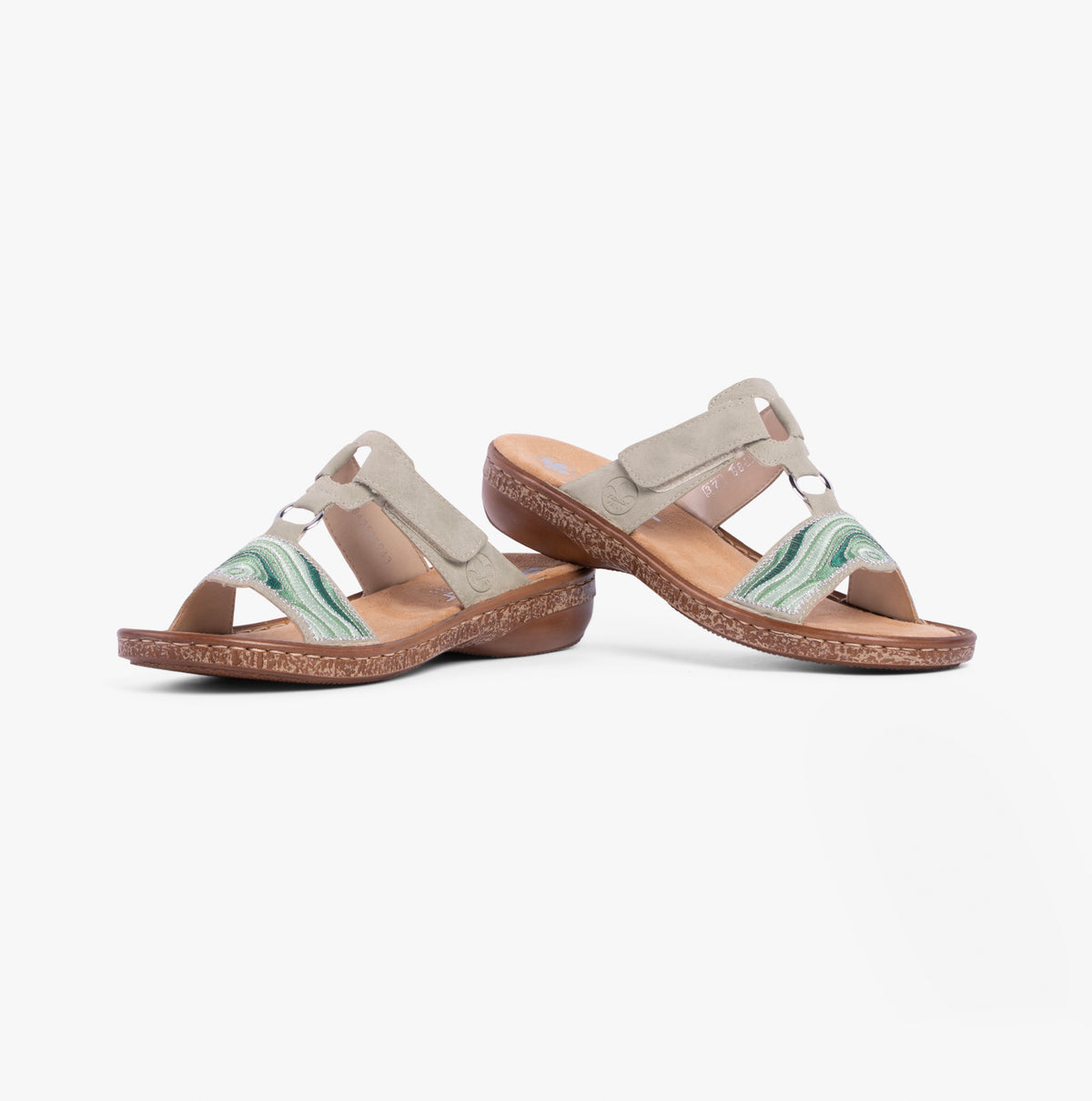 Rieker 62829-52 Womens Sandals Green