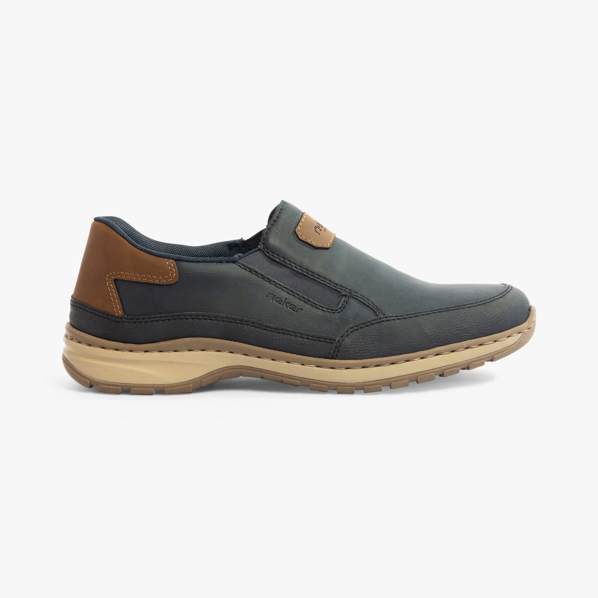 Rieker 03365-14 Mens Shoes Blue Combination