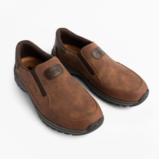 Rieker 03365 Mens Slip-On Shoes Tan