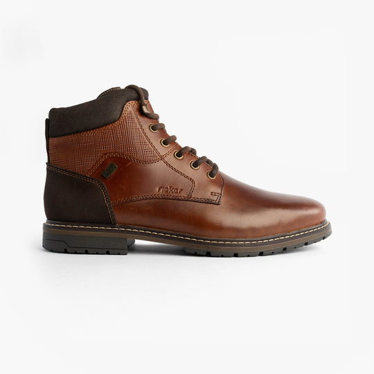 Rieker 13740 Mens Combat Boots Brown