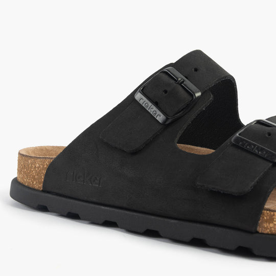 Rieker 21190 Mens Sliders Black