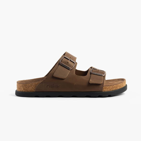 Rieker 21190 Mens Sliders Brown