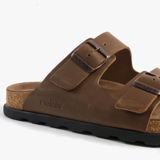 Rieker 21190 Mens Sliders Brown